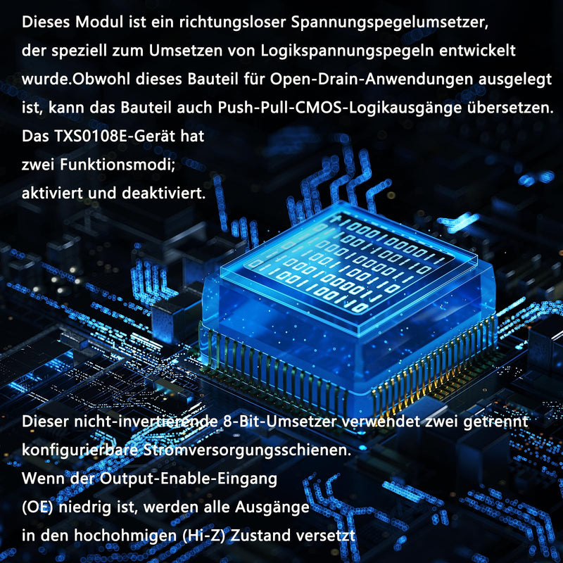 10PCS TXS0108E High Speed Full Duplex Switch 8-Way 8-Channel Logic Level Conversion Module Applied for IIC/SPI Serial Port Devices
