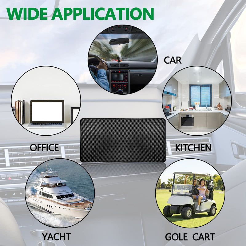 [AUSTRALIA] - Dashboard mat Rubber Non-Slip mat, 15.7"x7.8" Large Size car Non-Slip mat, car Dashboard Accessories for car Interior Organizer. Grid 