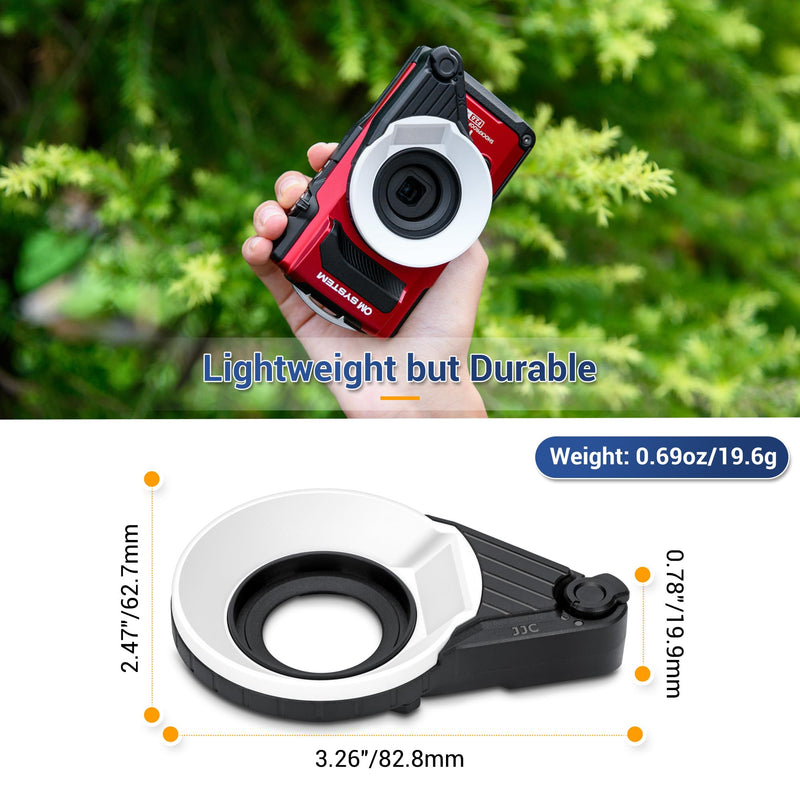 Flash Diffuser +LED Light Guide Ringfor Olympus TG-7 TG-6 TG-5 TG-4 TG-3 TG-2 TG-1