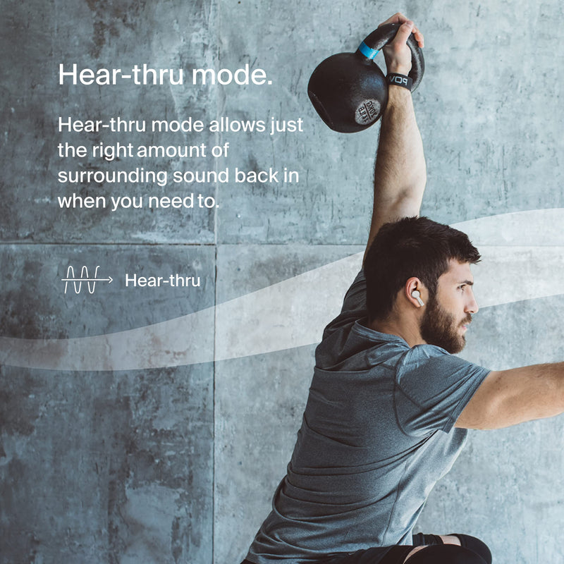 Belkin SoundForm Pulse ANC Earbuds, Wireless Charging, 36H | In-ear Bluetooth earbuds, hybrid noise cancelling, Qi wireless charging case, IPX5, multipoint, gym, commute White n.a. Modern