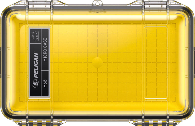 Pelican M60 Micro Case (Yellow/Clear) Yellow/Clear
