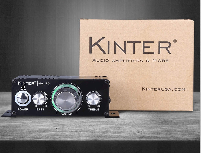 Kinter MA170 12V 2 Channel Mini Digital Audio Power Amplifier for Car or Mp3 Without Power Supply
