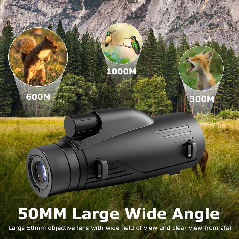 12X55 Monocular Telescope for Adults High Powered,Star Cosmic Scope Space Monocular Compact Telescope,Mini Handheld Zoom Monoculars Telescope for Phone for Hunting,Bird Watching,Star Gazing,Travel