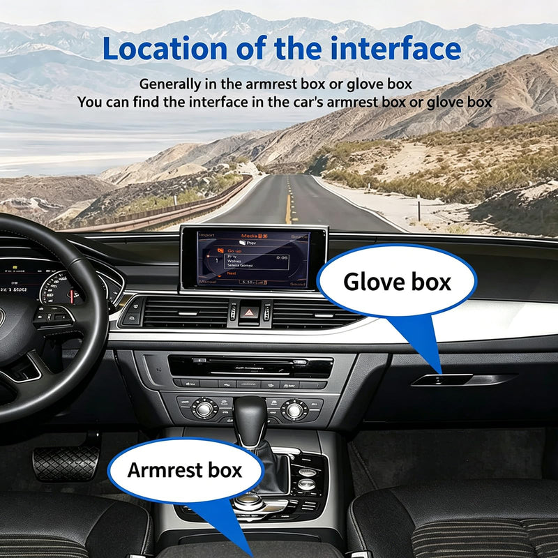Bluetooth 5.0 Car Adapter for Audi with AMI Interface,Bluetooth aptX-HD Music Receiver,Compatible with Audi 3G AMI,2G AMI,VW MDI and Mercedes Media Interface