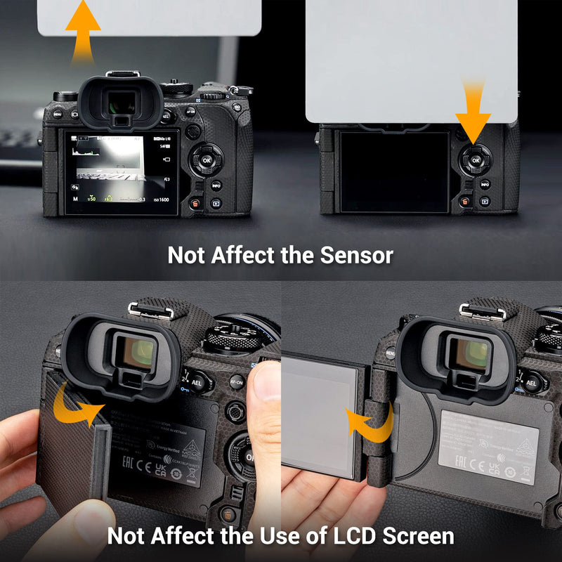 Soft Silicon Camera Viewfinder Eyecup Eye Cup Eyepiece Replacement for Olympus OM SYSYEM OM-1 Mark II & OM-1 EVF Eyeshade Protector Replaces Olympus EP-18