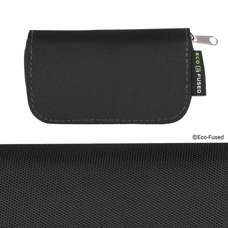 Eco-Fused Memory Card Carrying Case - Suitable for SDHC and SD Cards - 8 Pages and 22 Slots - ECO-FUSED Microfiber Cleaning Cloth Included - 2 Pack