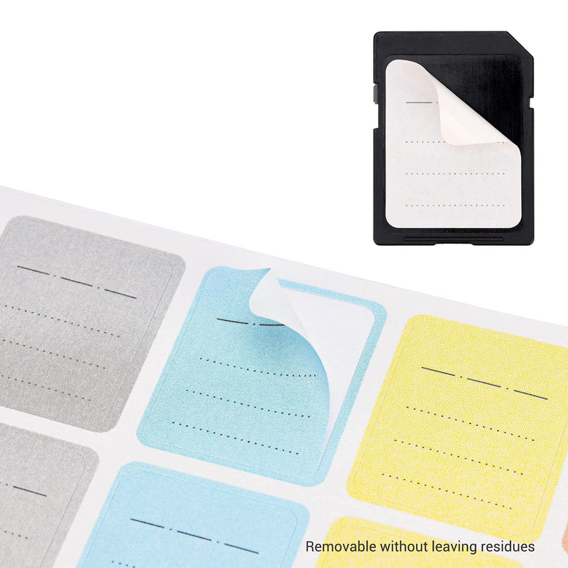 (120 Count) Multi-use Label Printable Stick-On Camera Memory Card Labels SD SDHC SDXC XQD CF CFexpress Type-B Card USB Flash Drive Removable Stickers Cards Mark Paper Labeler 120 Labels/Writable Style