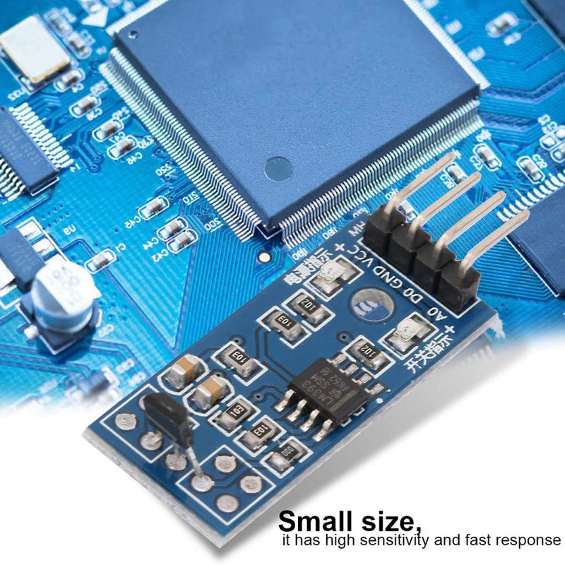 Hall Sensor Switch, Pack of 5 Hall Effect Magnetic Sensor Module 3144E Effect Sensor Switching Speed Counting Sensor Magnetic Detector