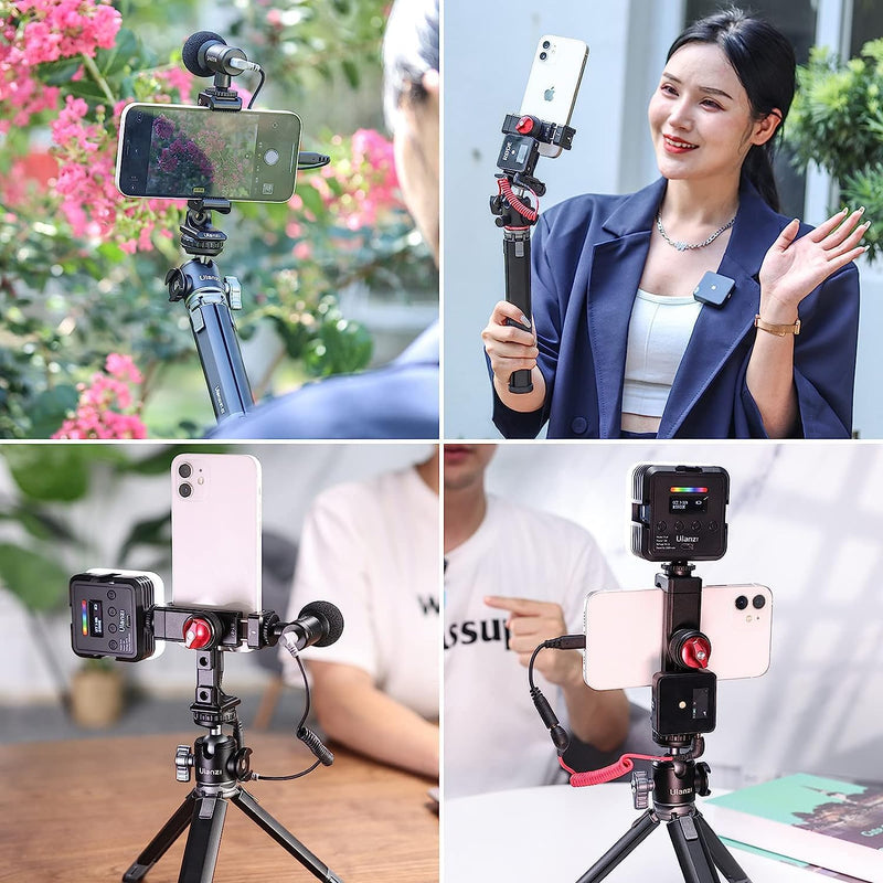[AUSTRALIA] - ULANZI ST-27 Metal Phone Tripod Mount, 360° Phone Holder for Tripod w 3 Cold Shoes & Arca Port, Versatile Smartphone Adapter for iPhone 17 16 15, Desktop Tripods, and Live Streaming/Vlogging Setup 