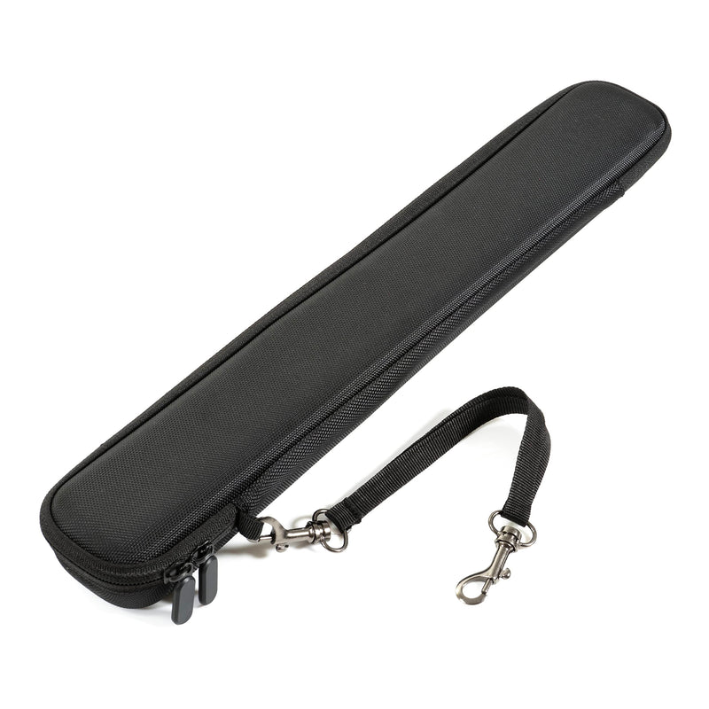 Conductor Baton Case - Black Holder with Carrying Strap - Adjustable Inserts - Complete with Small Accessory Storage Case