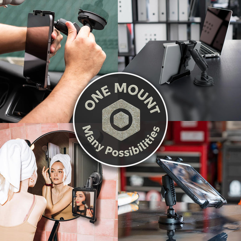 iBOLT TabDock BizMount Tablet Suction Cup Mount for Trucks & Vehicles