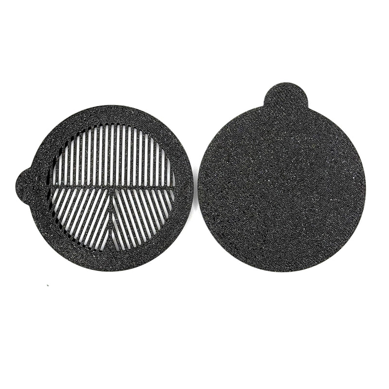 [AUSTRALIA] - Bahtinov Mask Focus and Cap Cover for ZWO Seestar S50, Lens Cap for S50, 2 Pieces, Black Plastic 