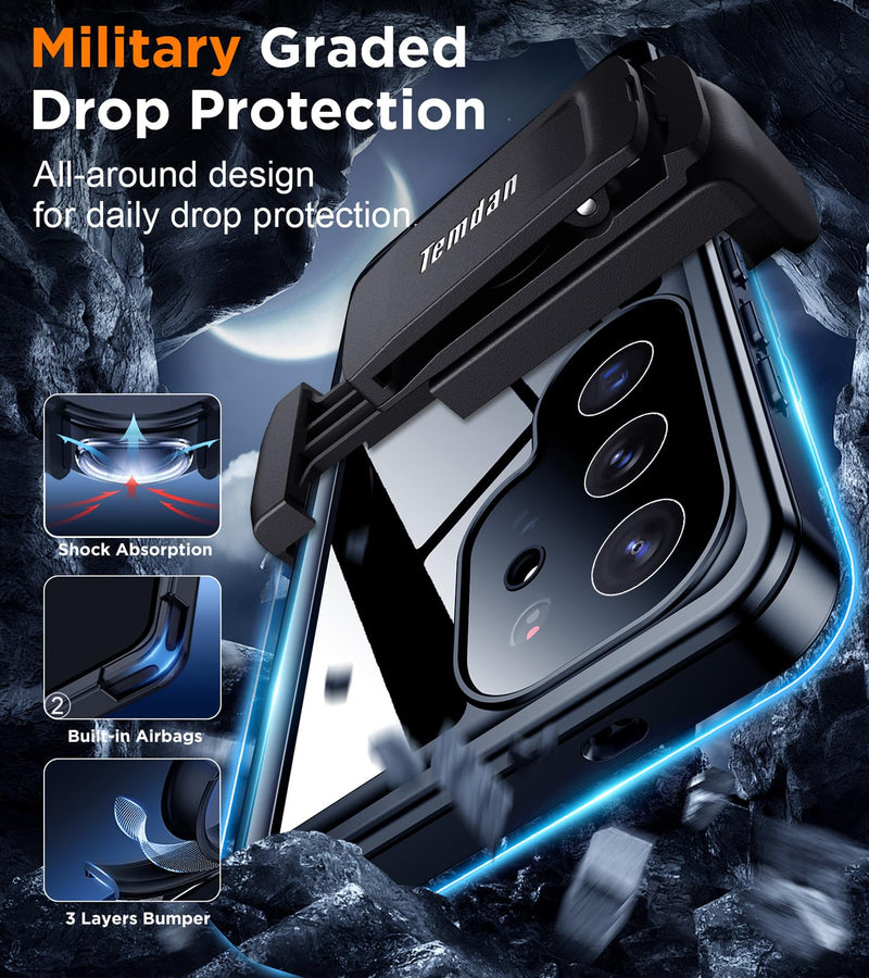 Compatible with Samsung Galaxy S24 Ultra Case Waterproof with Belt Clip Holster Holster, Built-in Lens & Screen Protector Military Grade Shockproof Dropproof Full Body Phone Case