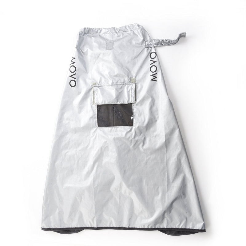 Movo CRC03 Extra-Long Camera Rain Coat Rain Cover for DSLR Cameras, Lens, and Tripod (Metallic Gray)