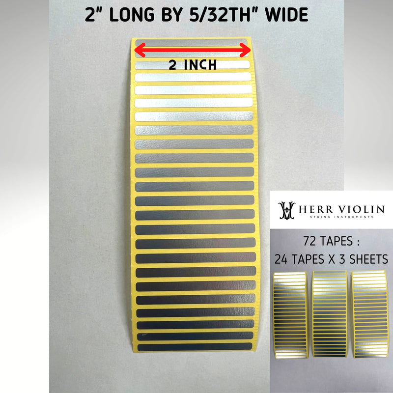[AUSTRALIA] - Instrument Fingerboard Tape for Violin and Viola, String Instrument fingerboard Tapes, Note Positioning tape, Gold 