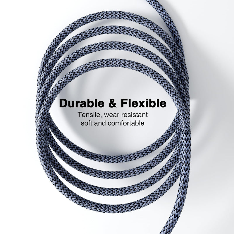 Braided Thunderbolt 4 Cable 10 FT 2 Pack Compatible, 40Gbps, 240W PD, 8K@60Hz / 4K@144Hz, Dual 4K for Mac mini, iPhone 17, MacBook Pro M4 M5 / Air, SSD, Docking, eGPU, XPS, USB4 10FT 2Pack