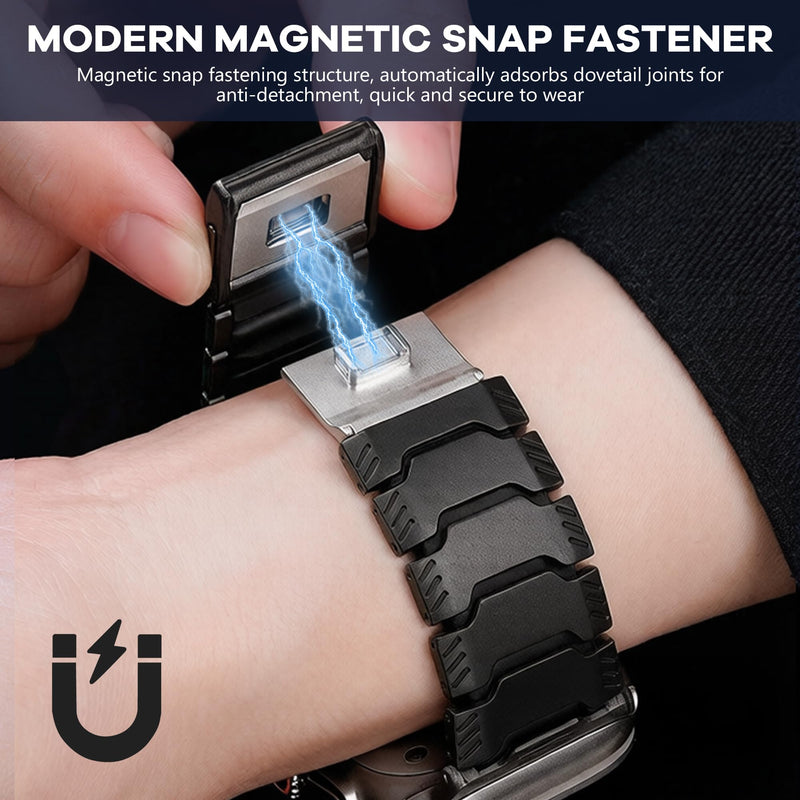 Titanium Watch Band Compatible with Apple Watch Ultra 3/2/1 (49mm) & Series 11/10 46mm 45mm 44mm 42mm SE 3/2/1 9 8 7 6 5 4, Lightweight Military-Grade Durable Metal Strap,Premium Color Match for Men Black&Black