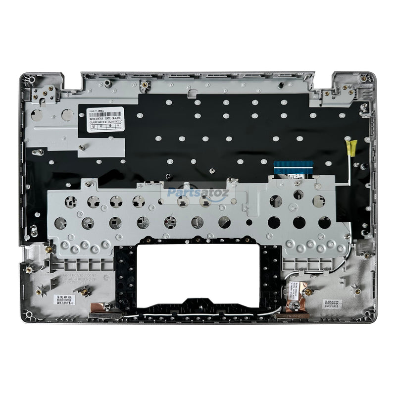 Laptop Palmrest Upper Case Top Cover with US Keyboard Assembly Replacement for Samsung Chromebook 4 XE310XBA XE310XBA-K02 BA98-01976A BA61-03989A - Silver