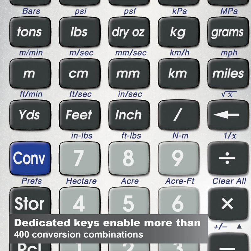 Calculated Industries 8025 Ultra Measure Master Professional Grade U.S. Standard to Metric Conversion Calculator Tool for Engineers, Architects, Builders, Scientists and Students | 60+ Units | Professional Grade, U.S. Standard to Metric Conversion, For...