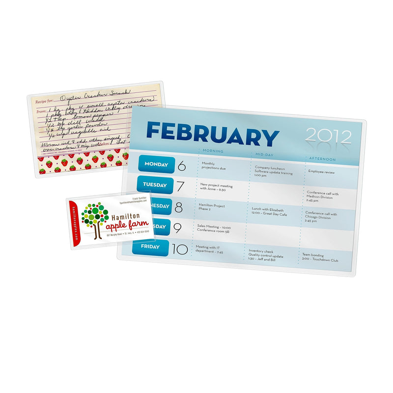 Scotch Thermal Laminating Pouches, Clear, Fits Business Card Size (2.3 in x 3.7.) Paper, 20 Pouches