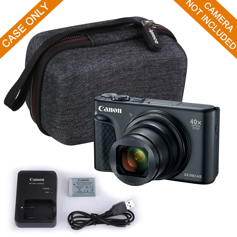 Aproca Portable Hard Travel Storage Case, for Canon PowerShot SX740 / SX620 HS Digital Camera and Accessories
