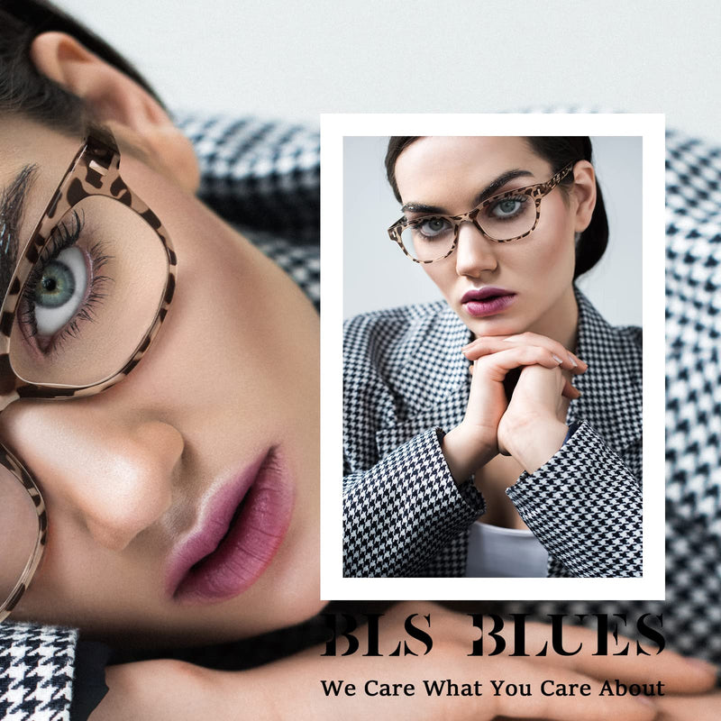 BLS BLUES Reading Glasses for Women/Men Blue Light Blocking, Computer Readers Anti Migraine/Eye Strain Blocker Eyewear 5Packs (Leopard/Tortoise/Black/Grey/Clear, 1.5) *Leopard/Tortoise/Black/Grey/Clear 1.5 x