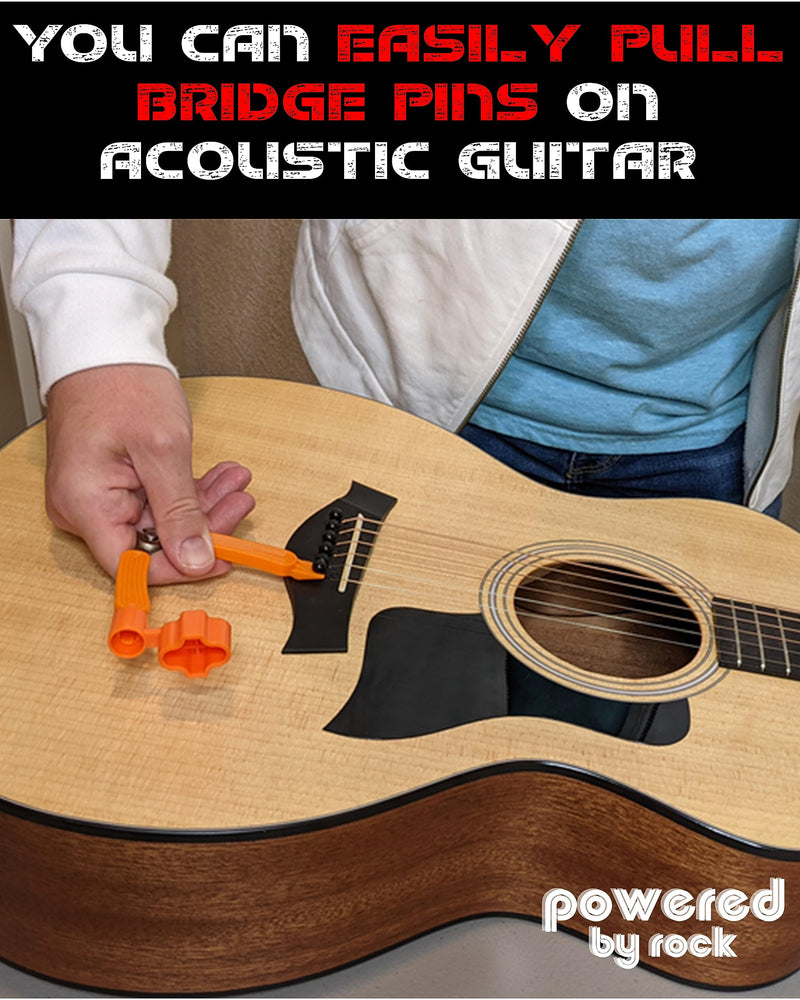 [AUSTRALIA] - Guitar String Winder, String Cutter and Bridge Pin Puller - 3-in-1 Guitar Tool for Acoustic and Electric Guitars - Wind Guitar Strings Quickly - Cut Excess String Off - Pull Pins Out Easily 