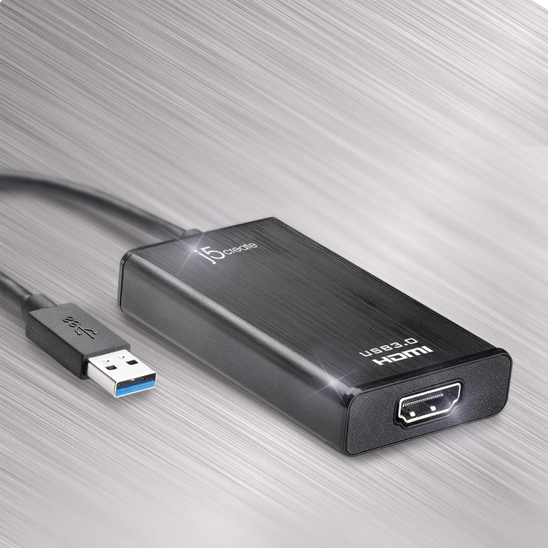 j5create USB 3.0 to HDMI Display Adapter (JUA350) | USB 3.0 to HDMI adapter with 1080p resolution and DVI converter for multitasking, workstations and office applications