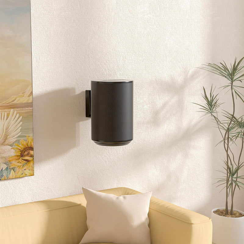 PUTORSEN Speaker Wall Mount for Sonos Era 100,Tilt & Swivel Speaker Shelf Bracket for Better Audio Enjoyment,Cable Management,Hold up to 6.6lbs (1 Pack Black)