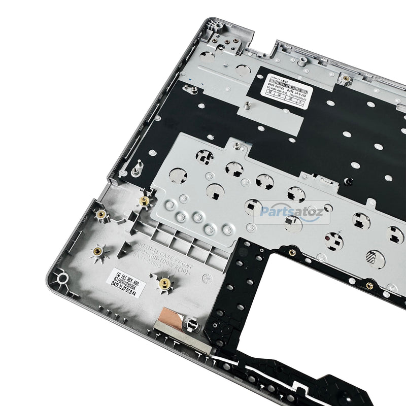 Laptop Palmrest Upper Case Top Cover with US Keyboard Assembly Replacement for Samsung Chromebook 4 XE310XBA XE310XBA-K02 BA98-01976A BA61-03989A - Silver