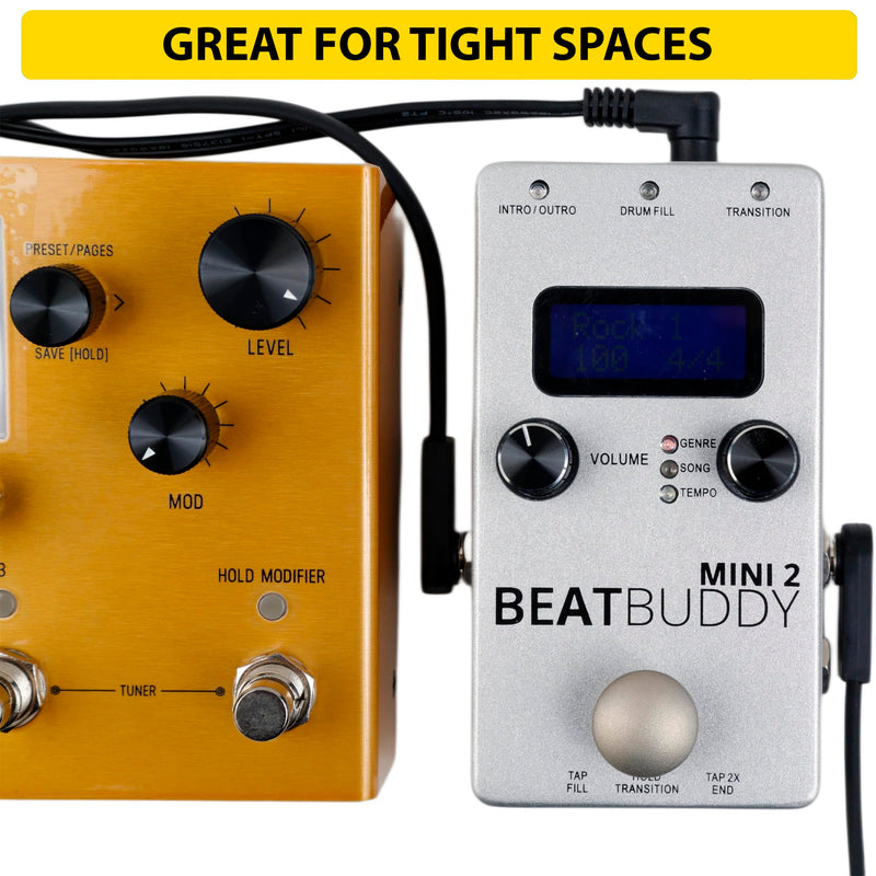 Flat Patch Cable for Guitar Effects Pedals - Space-Saving and Reliable Pedalboard Connection (24-inch) 24-inch