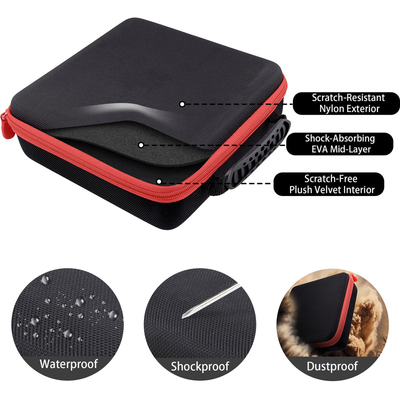 [AUSTRALIA] - Protection Storage Case Compatible with NOCO Boost GB40 / GB20 / X GBX45 UltraSafe Jump Starter Lithium Battery Booster Pack and Accessories（Black Case + Red Zipper）-Flaxune Case for Boost GB40 / GB20 / X GBX45 