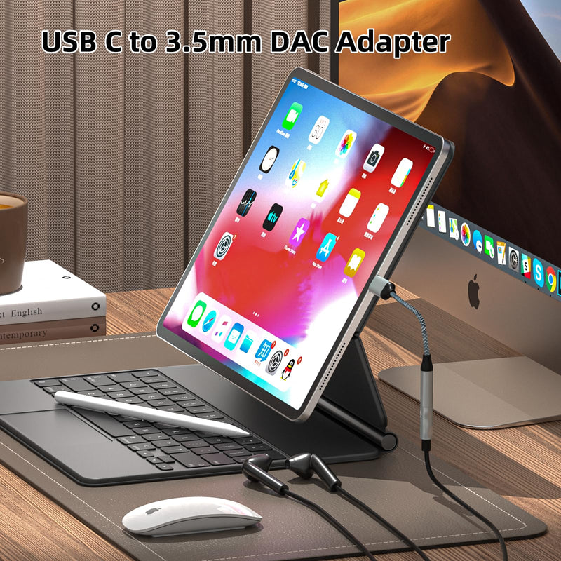 USB C to 3.5mm Headphone Jack Adapter(2 Pack), USB-C to Aux Audio Dongle Cable for iPhone 16 Pro Max/16 Pro, 15 Pro Max/15 Pro/15 Plus, Galaxy S23-S21 Ultra, Pixel, iPad Pro, MacBook (Black) Black