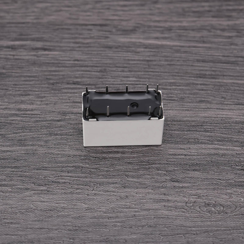 OTOTEC 5 Pieces 10 Pin Miniature Relay Bistable 3V HFD2-012-S-L2-D Self-Locking Low Controller for Railway Model DIY White