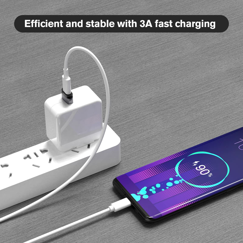 USB C to USB Adapter (4 Pack) ,USB-C Female to USB Male, Type C to USB A Converter Compatible with Apple MagSafe, iPhone 11 12 13 Pro Max, Samsung Galaxy Note,Google Pixel etc, Grey