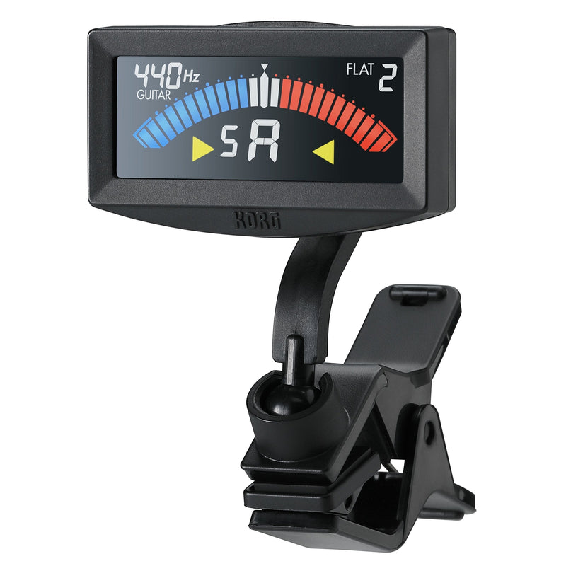 Korg - AW-4G-BK Pitchcrow Clip-on Guitar Tuner - Black Single