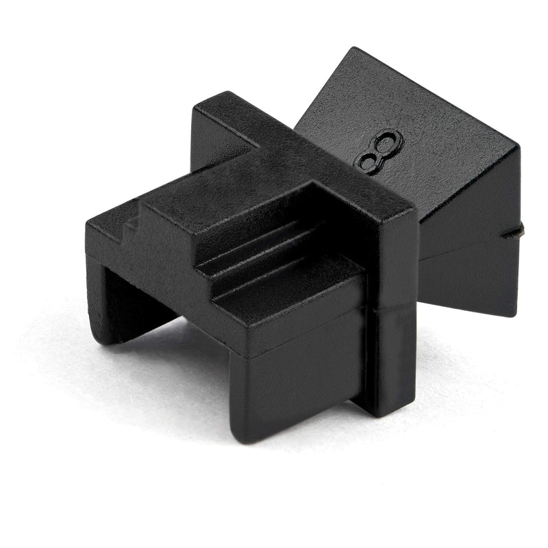 StarTech.com 100 Pack RJ45 Dust Covers - Reusable RJ45 Blanking Plug/Dust Cap - Ethernet/LAN Port Protector/Blocker - Snap in RJ45 Female Jack Protective Cover for Hubs Switches Routers (RJ45COVER)
