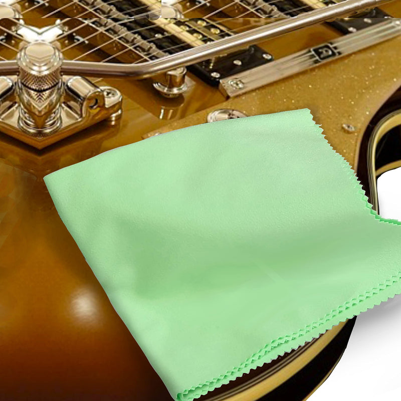 6 Pack Guitar Cloths, 12"x12" Microfiber Flute Cleaning Cloth for Musical Instruments Polishing & Cleaning Cloths for Guitar Flute Violin Piano Clarinet Trumpet Sax