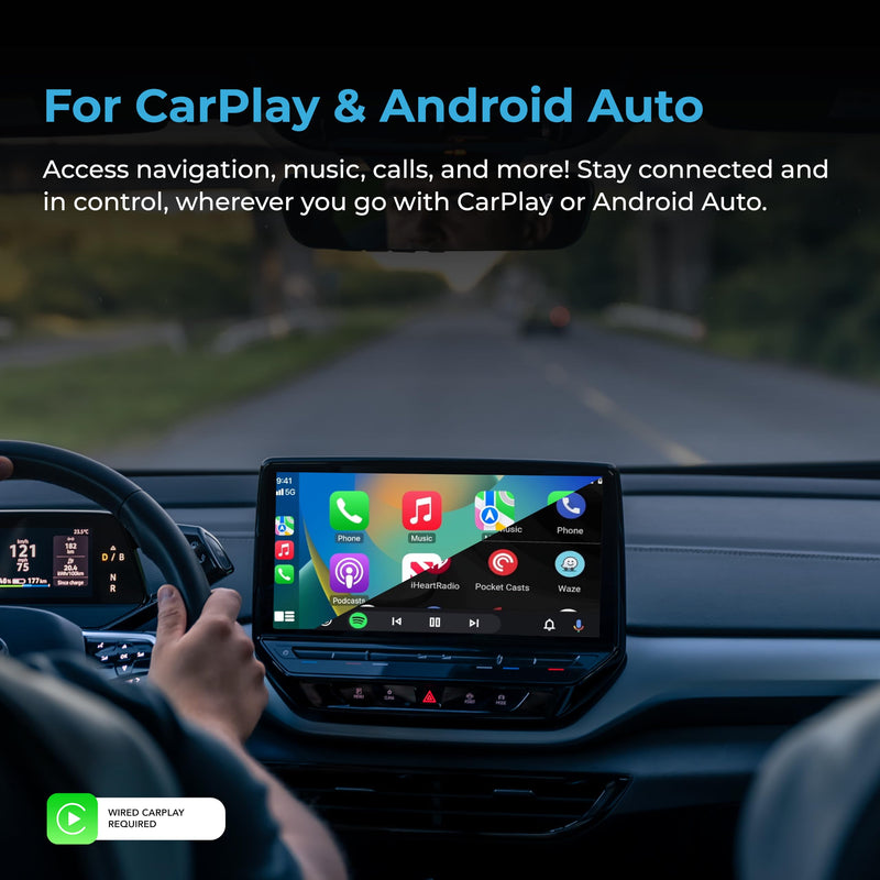 CarPlay and Android Auto TV Adapter - Convert Any Wired CarPlay able to Read a TV Stick OEM Plug & Play Dongle with Apple Car Play Wireless Adapter Android Auto