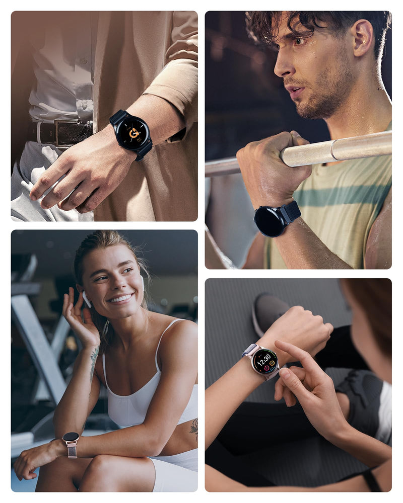 Parsonver PS01B Smart Watch with Bluetooth Call Bundle with PSWB1B 22mm Watch Band
