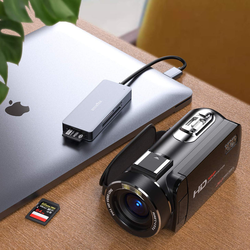 CF Card Reader,USB 3.0 to Compact Flash Memory Card Reader Adapter 5Gbps Read 5 Cards Simultaneously for SDXC, SDHC, SD, Micro SDXC, Micro SD, Micro SDHC, M2, MS, CF and UHS-I Card (Grey) USB-3.0