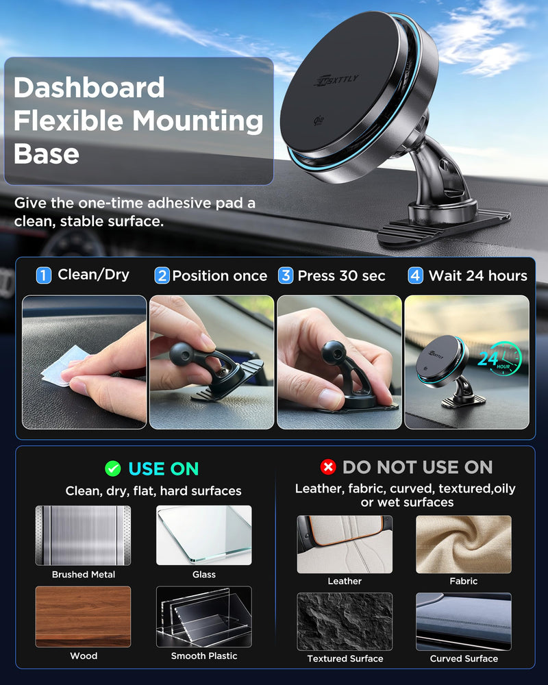 MSXTTLY Qi2.2 25W Certified for Mag Safe Car Mount Charger，Car Vent Charger | Smart Cooling Fan, 2 in 1 Stable 25W Fast Charging Magnetic Phone Holder for iPhone 17/16 series with iOS 26,Galaxy S26 Ultra