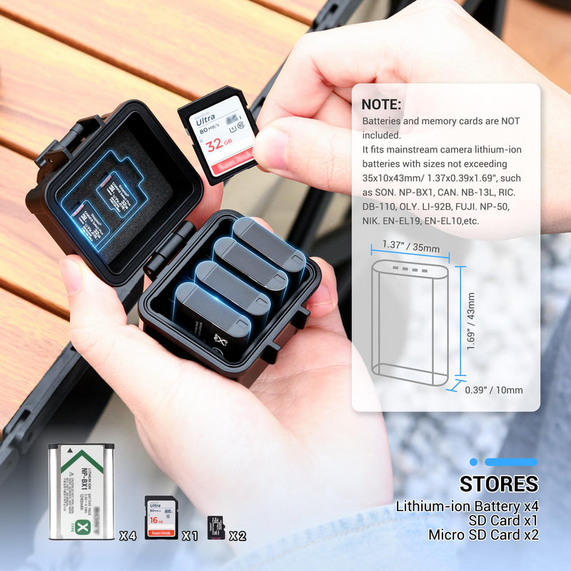 JJC LED Light Guide Ring with LI-90B LI-92B Battery Memory Card Case for Olympus Tough TG 7 TG6 TG5 TG4 TG3 TG2 TG1