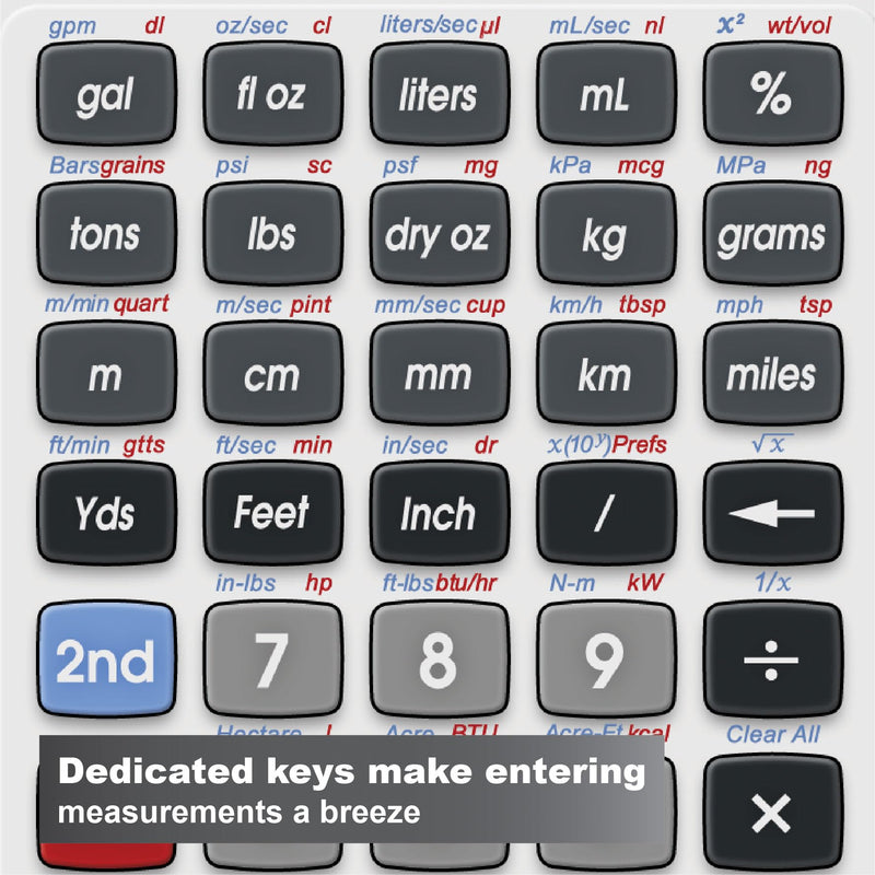Calculated Industries 8030 ConversionCalc Plus Conversion Calculator | 70+ Units, 500+ Professional Conversion Combinations