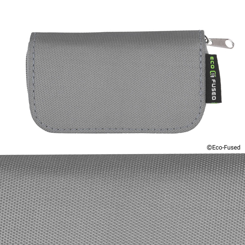 Eco-Fused Memory Card Carrying Case - Suitable for SDHC and SD Cards - 8 Pages and 22 Slots - ECO-FUSED Microfiber Cleaning Cloth Included - 2 Pack
