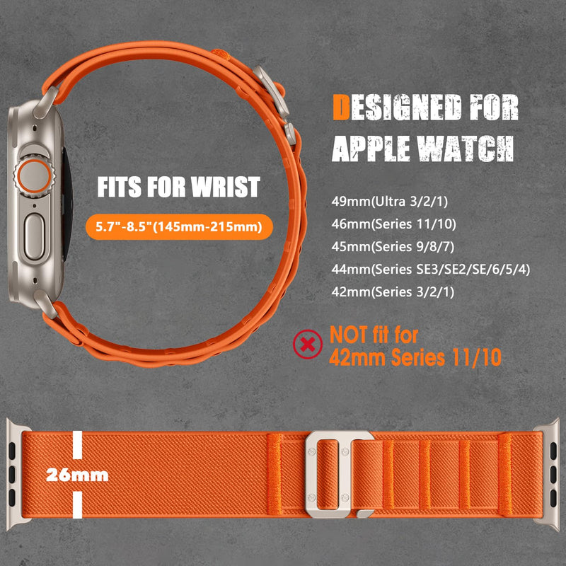 Bandletic Tactical Strap and Stretchy Band Compatible with Apple Watch