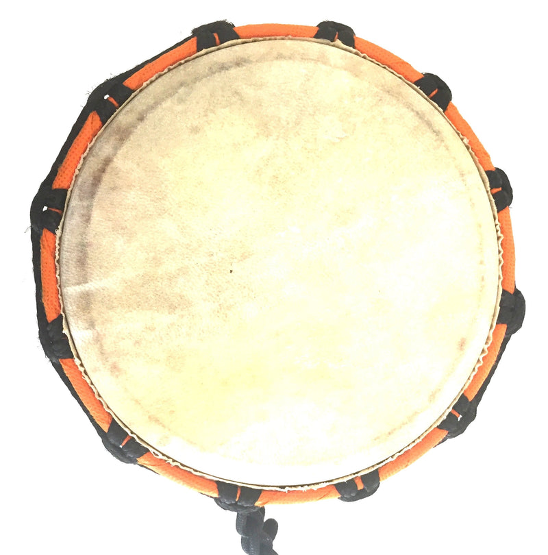 Djembe Drum Bongo Congo African Wood Drum - MED SIZE- 12" High, JIVE BRAND, Professional Quality With Heavy Base/Includes Key Chain 12" High Painted