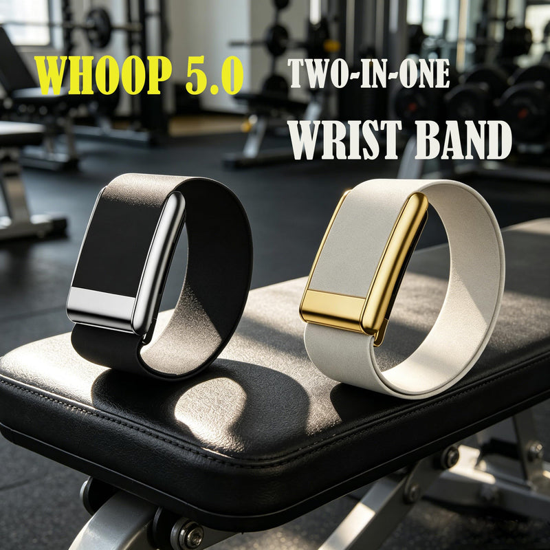 Whoop Replacement Band Combination Compatible with WHOOP 5.0, Waterproof, Quick-Dry, Hydroknit, SuperKnit Band,Adjustable Breathable Sweatproof Sports Wristband for Men and Women Black&White