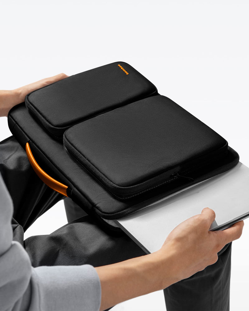 tomtoc 360 Protective Laptop Case for 16-inch MacBook Pro M3/M2/M1 Pro/Max A2991 A2780 A2485 A2141 2023-2019, Water-Resistant Laptop Sleeve Bag for Dell XPS 16 Plus, The New Razer Blade 16 Black 16-inch for MacBook Pro
