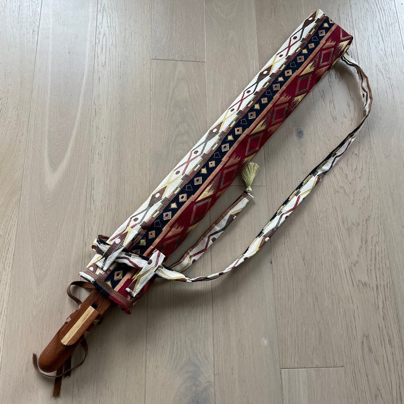 Carrying Flute Bag with Strap for Protection For Large Native Wooden Flutes 27 Inches Long